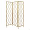Homeroots 3 Panel Gold Room Divider with Golden Age Charm 379901 - alternate 1